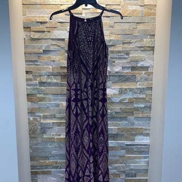 JUMP Women's Sleeveless Glitter Gown - Picture 2 of 6